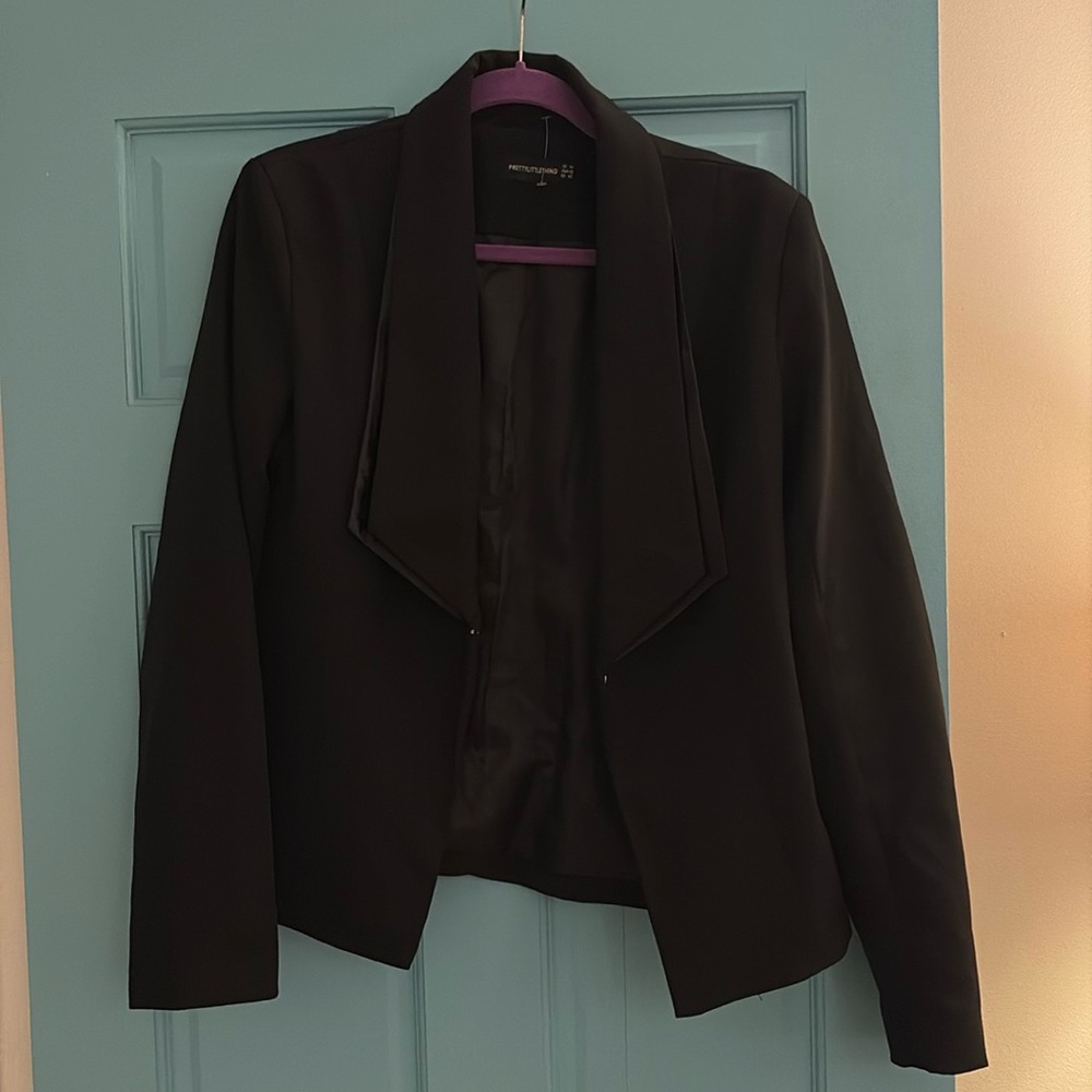 Women’s black tuxedo jacket